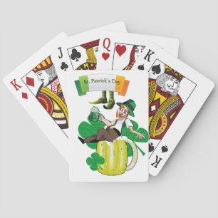 St. Patrick's Day Spielkarten Deck Bier
