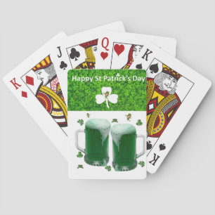 St. Patrick's Day Spielkarten Deck Bier