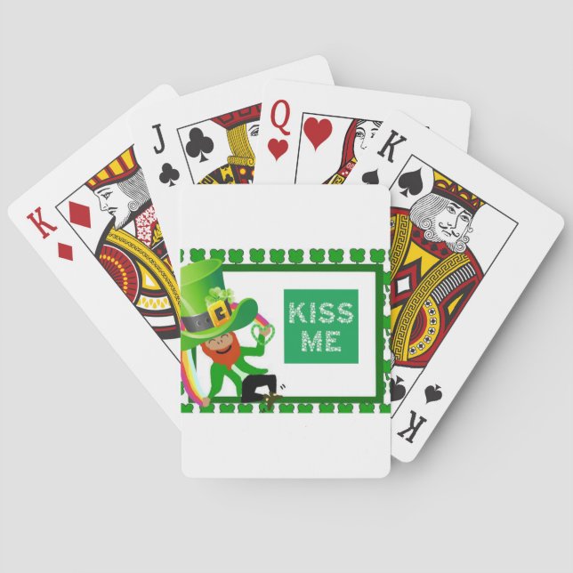 St. Patrick's Day Spielkarten-Deck Spielkarten (Rückseite)