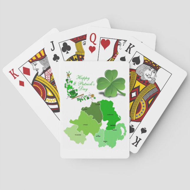 St. Patrick's Day Spielkarten-Deck Spielkarten (Rückseite)