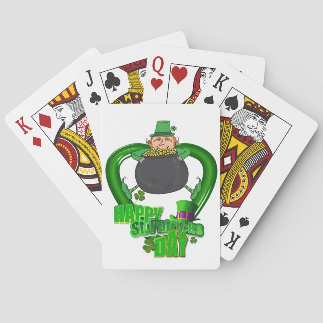 St. Patrick's Day Spielkarten-Deck Spielkarten (Rückseite)