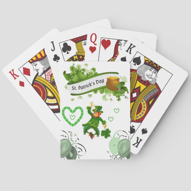 St. Patrick's Day Spielkarten-Deck Spielkarten (Rückseite)