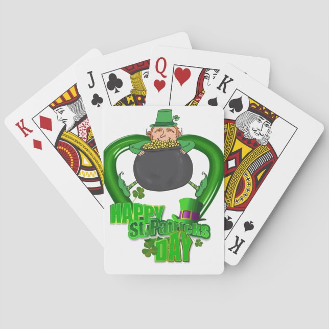 St. Patrick's Day Spielkarten-Deck Spielkarten (Rückseite)