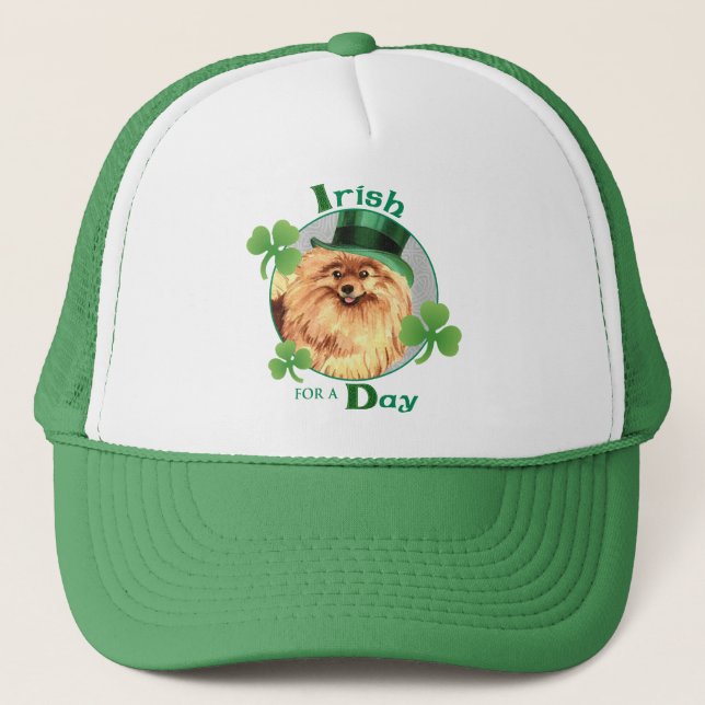 St. Patrick's Day Spitz Truckerkappe (Vorderseite)