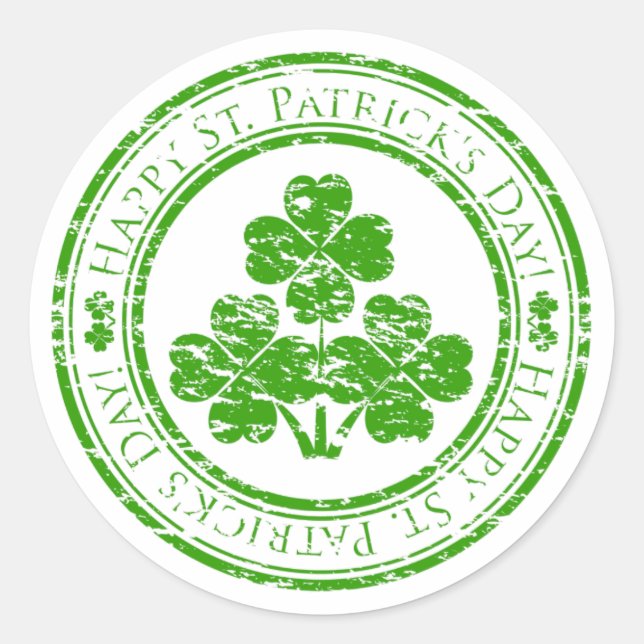 St. Patrick's Day Sticker (Vorderseite)