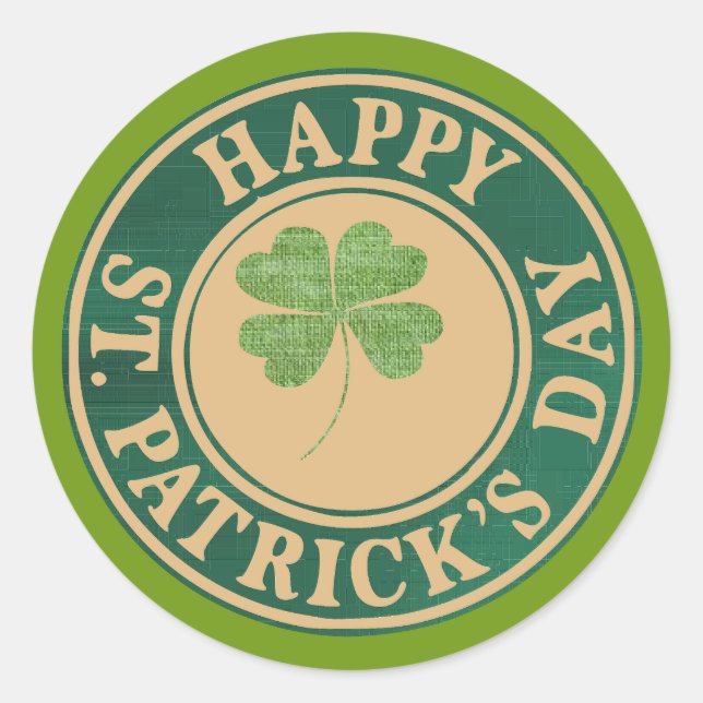 St. Patricks Day Sticker (Vorderseite)