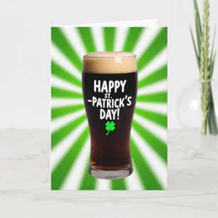 St. Patrick's Day Stout Bier Karte