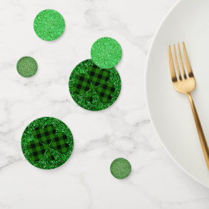 St. Patrick's Day strahlt grünes Glitzer Konfetti