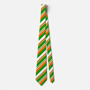St. Patrick's Day Stripes Neck Tie Krawatte