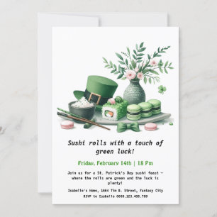 St. Patrick's Day Sushi – Rollen im Grünen! Einladung