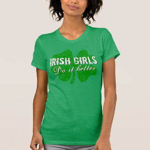 St Patricks Day t Shirt   Irische Mädchen machen d