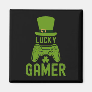 St Patricks Day T-Shirt Kleeblatt St Patrick Lucky Magnet