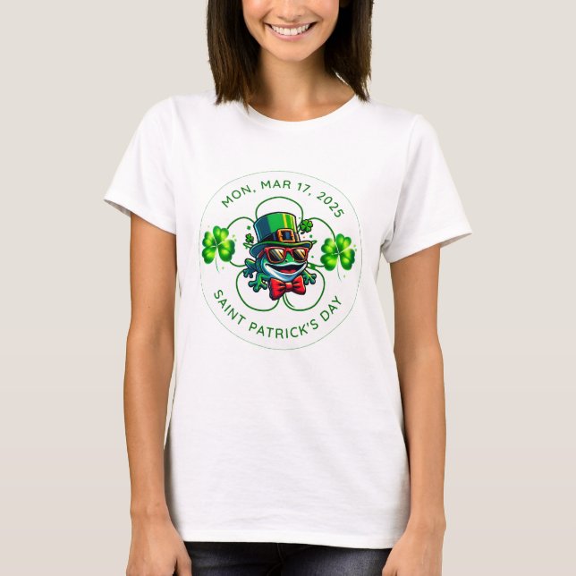 St. Patrick's Day T-Shirts: Feiern Sie in Grün mit T-Shirt (Vorderseite)