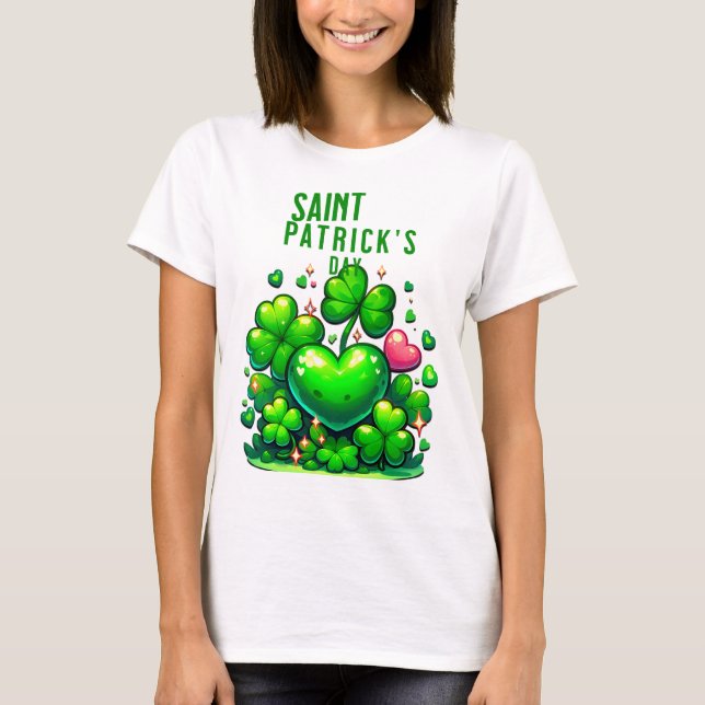 St. Patrick's Day T-Shirts: Feiern Sie in Grün mit T-Shirt (Vorderseite)