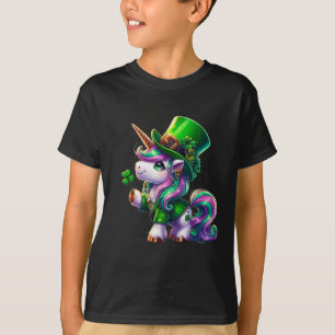 St. Patrick's Day T-Shirts Irisches Einhorn Mädche