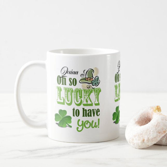 St. Patrick's Day Tasse (Mit Donut)