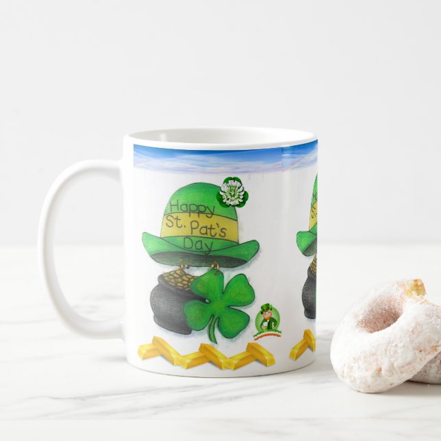 St. Patrick's Day Tasse (Mit Donut)