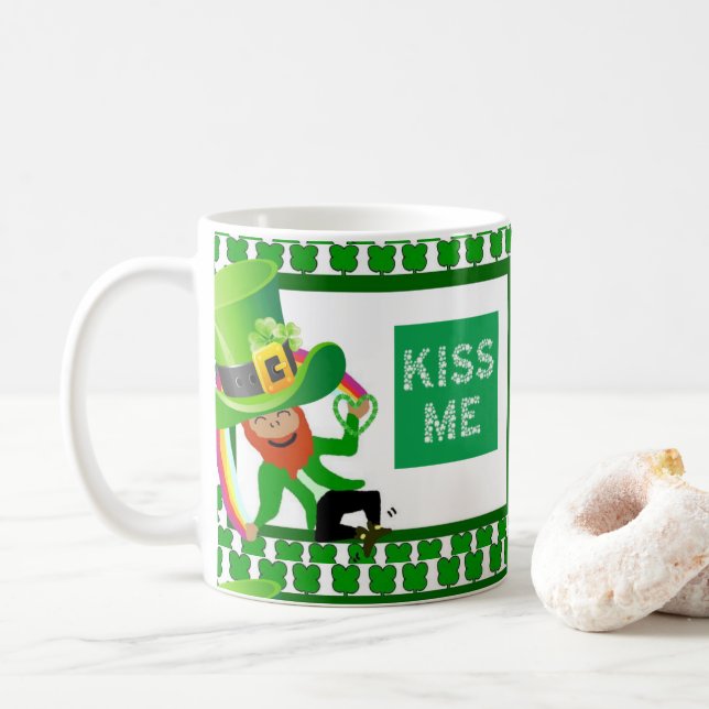 St. Patrick's Day Tasse (Mit Donut)