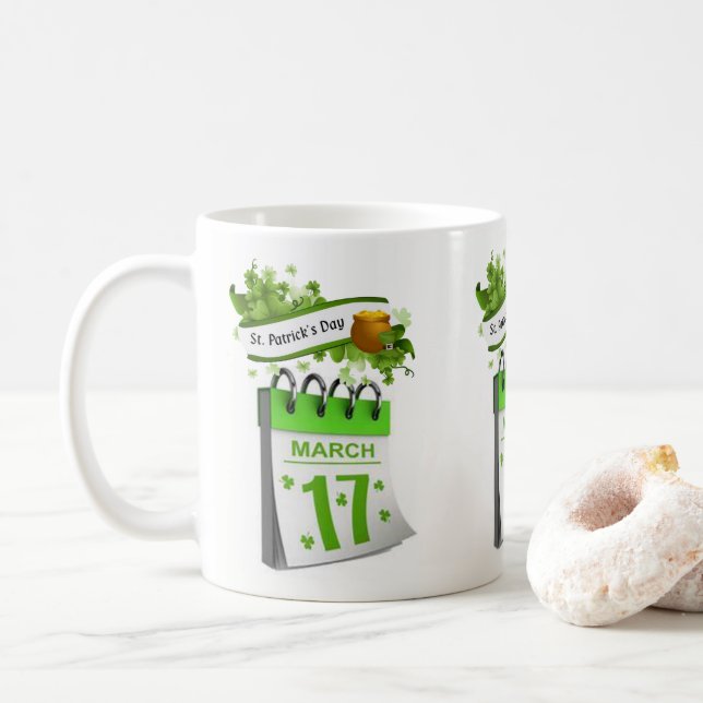 St. Patrick's Day Tasse (Mit Donut)