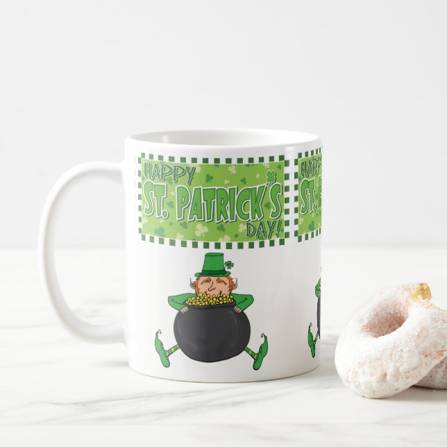St. Patrick's Day Tasse (Mit Donut)