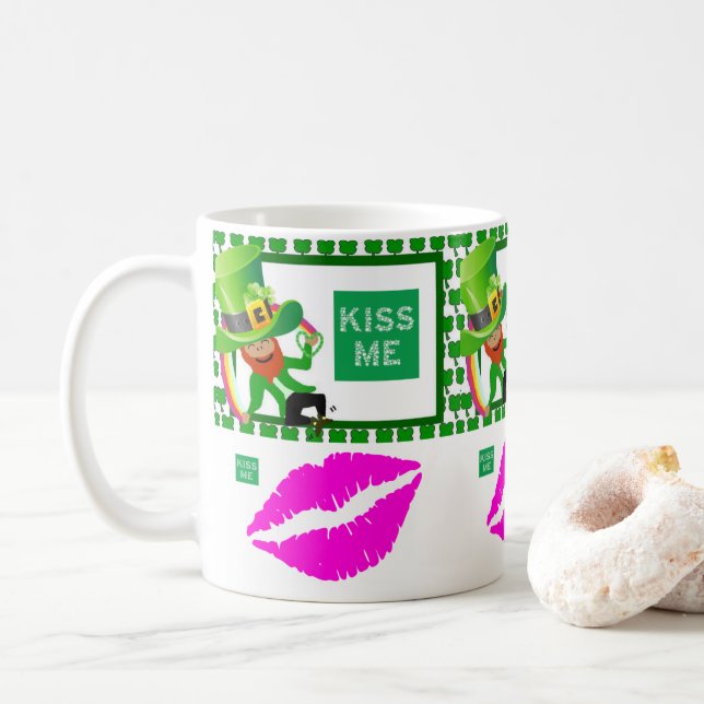 St. Patrick's Day Tasse (Mit Donut)