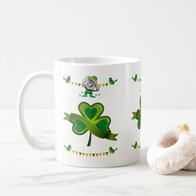 St. Patrick's Day Tasse (Mit Donut)