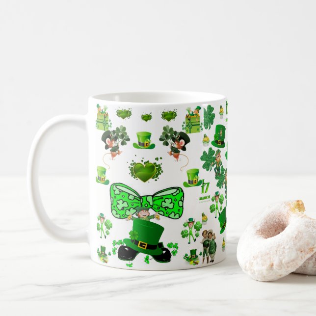 St. Patrick's Day Tasse (Mit Donut)