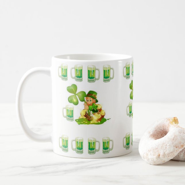 St. Patrick's Day Tasse (Mit Donut)