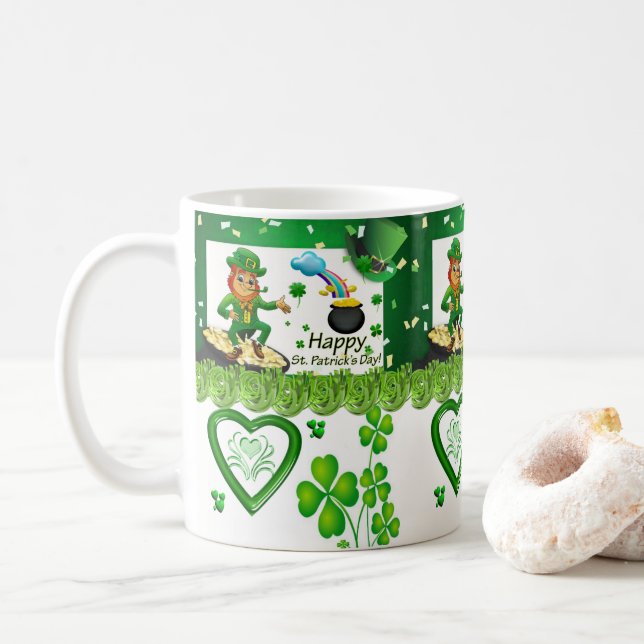 St. Patrick's Day Tasse (Mit Donut)