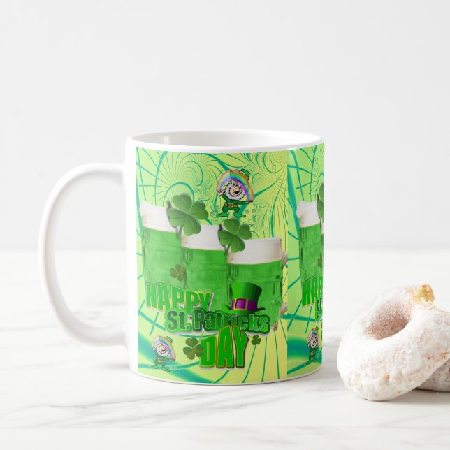 St. Patrick's Day Tasse (Mit Donut)