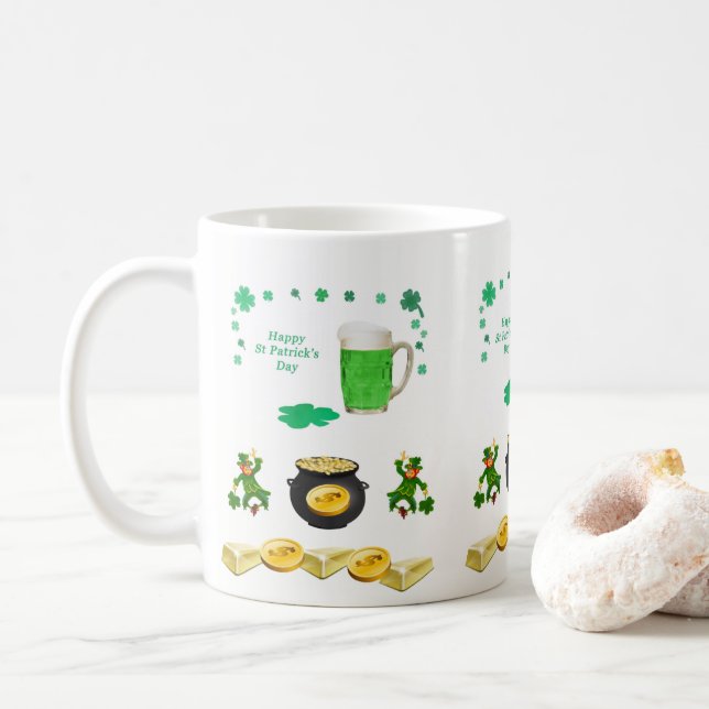 St. Patrick's Day Tasse (Mit Donut)