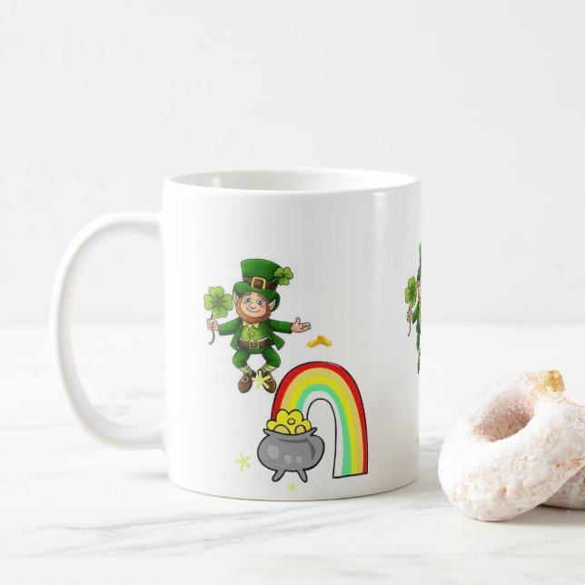 St. Patrick's Day Tasse (Mit Donut)