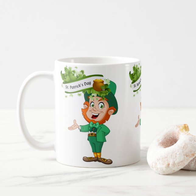 St. Patrick's Day Tasse (Mit Donut)