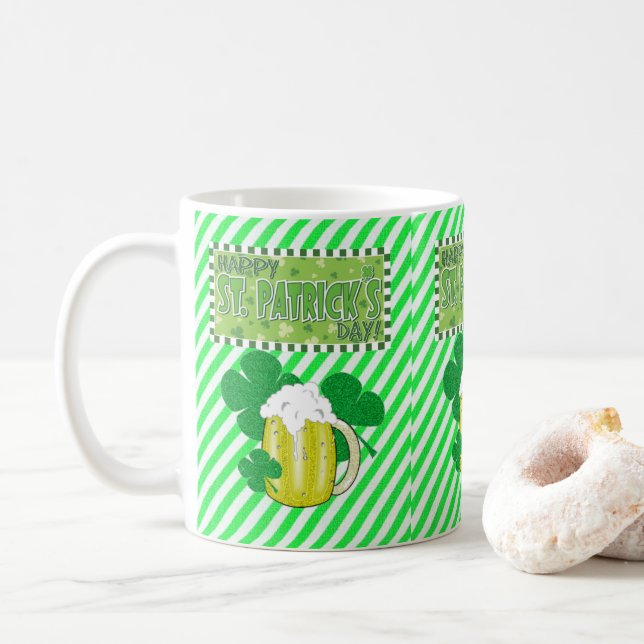 St. Patrick's Day Tasse (Mit Donut)