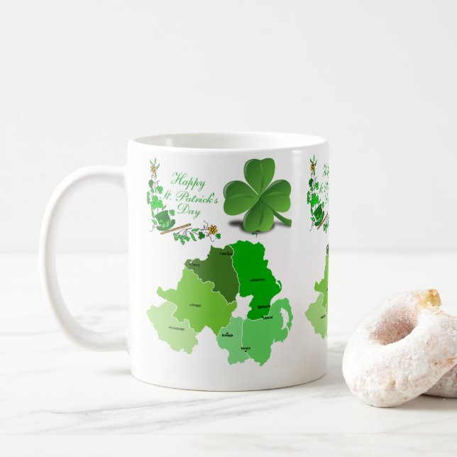 St. Patrick's Day Tasse (Mit Donut)