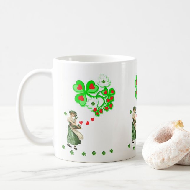 St. Patrick's Day Tasse (Mit Donut)