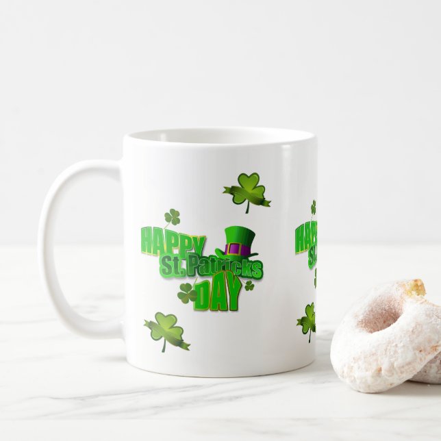 St. Patrick's Day Tasse (Mit Donut)