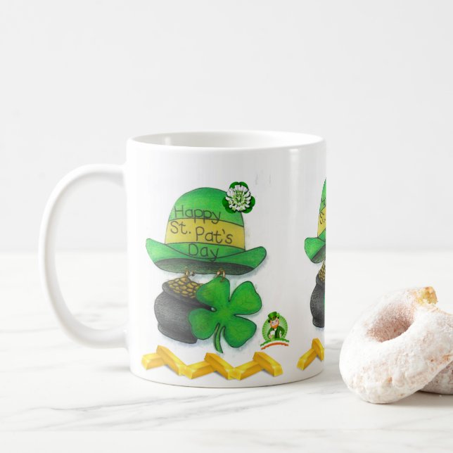 St. Patrick's Day Tasse (Mit Donut)