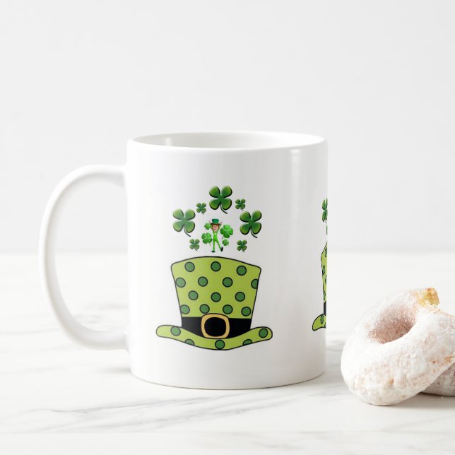 St. Patrick's Day Tasse (Mit Donut)