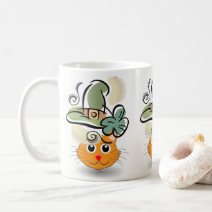 St. Patrick's Day Tasse Cat