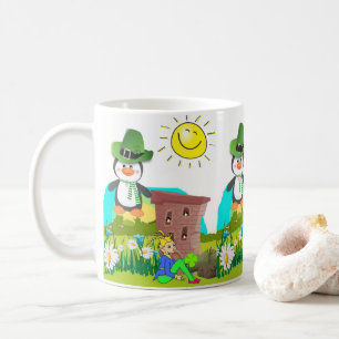 St. Patrick's Day Tasse Pinguin