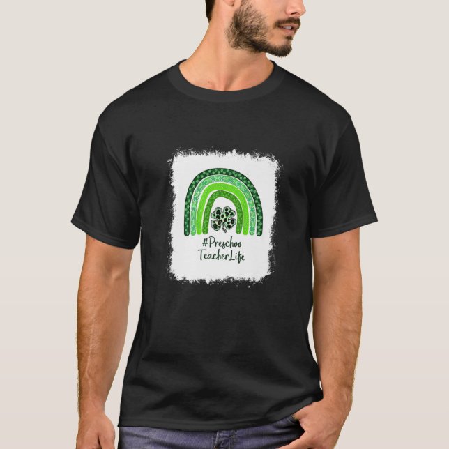 St Patricks Day Teacher Preschool Lehrer Ich bin d T-Shirt (Vorderseite)