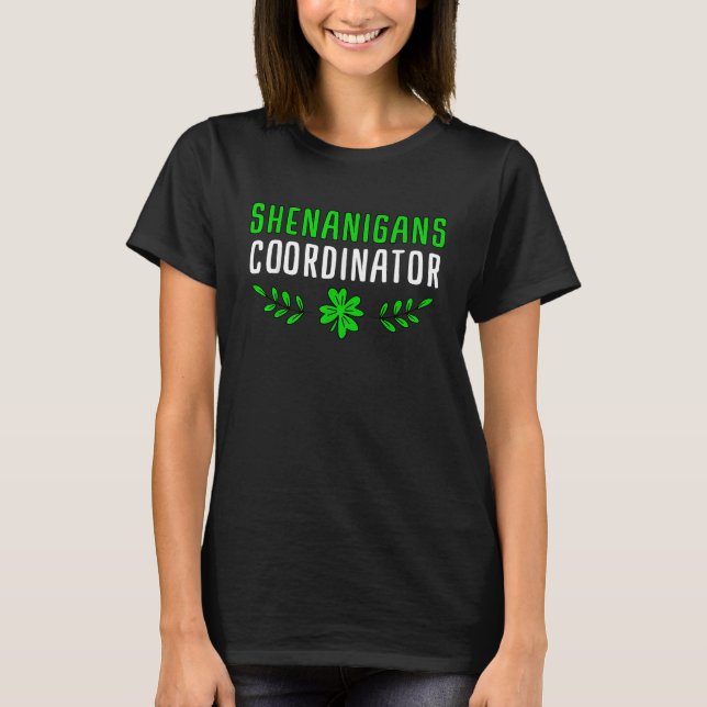St Patricks Day Teacher Professional Shenanigans C T-Shirt (Vorderseite)