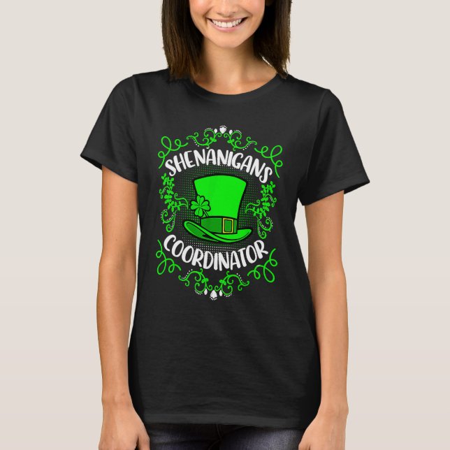 St Patricks Day Teacher Professional Shenanigans C T-Shirt (Vorderseite)