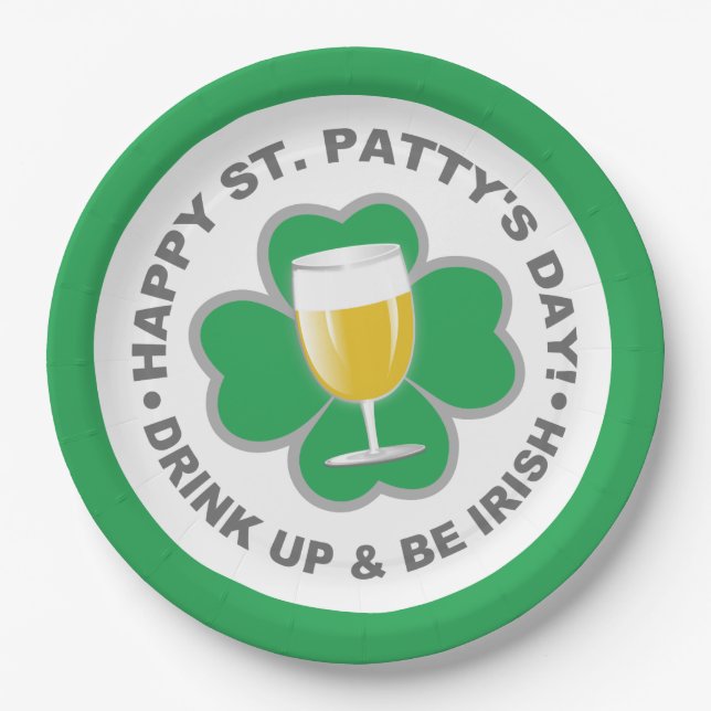 St. Patrick's Day Tellers Pappteller (Vorderseite)