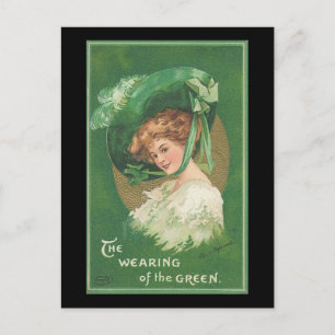 St. Patrick's Day The Wearing of the Green Postkarte
