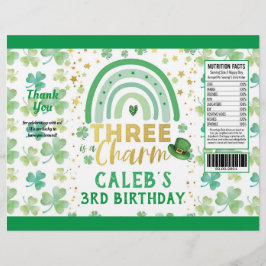 St Patrick's Day Three ist ein Charm Chip Bag Wrap Flyer