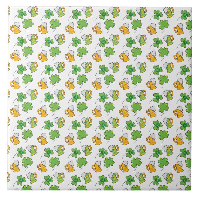 St. Patrick's Day Tile Fliese (Vorderseite)