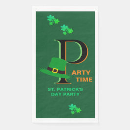 St. Patrick's Day Time to Celebrate Serviette