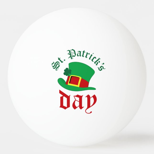 St.Patrick's Day Tischtennisball (Vorderseite)